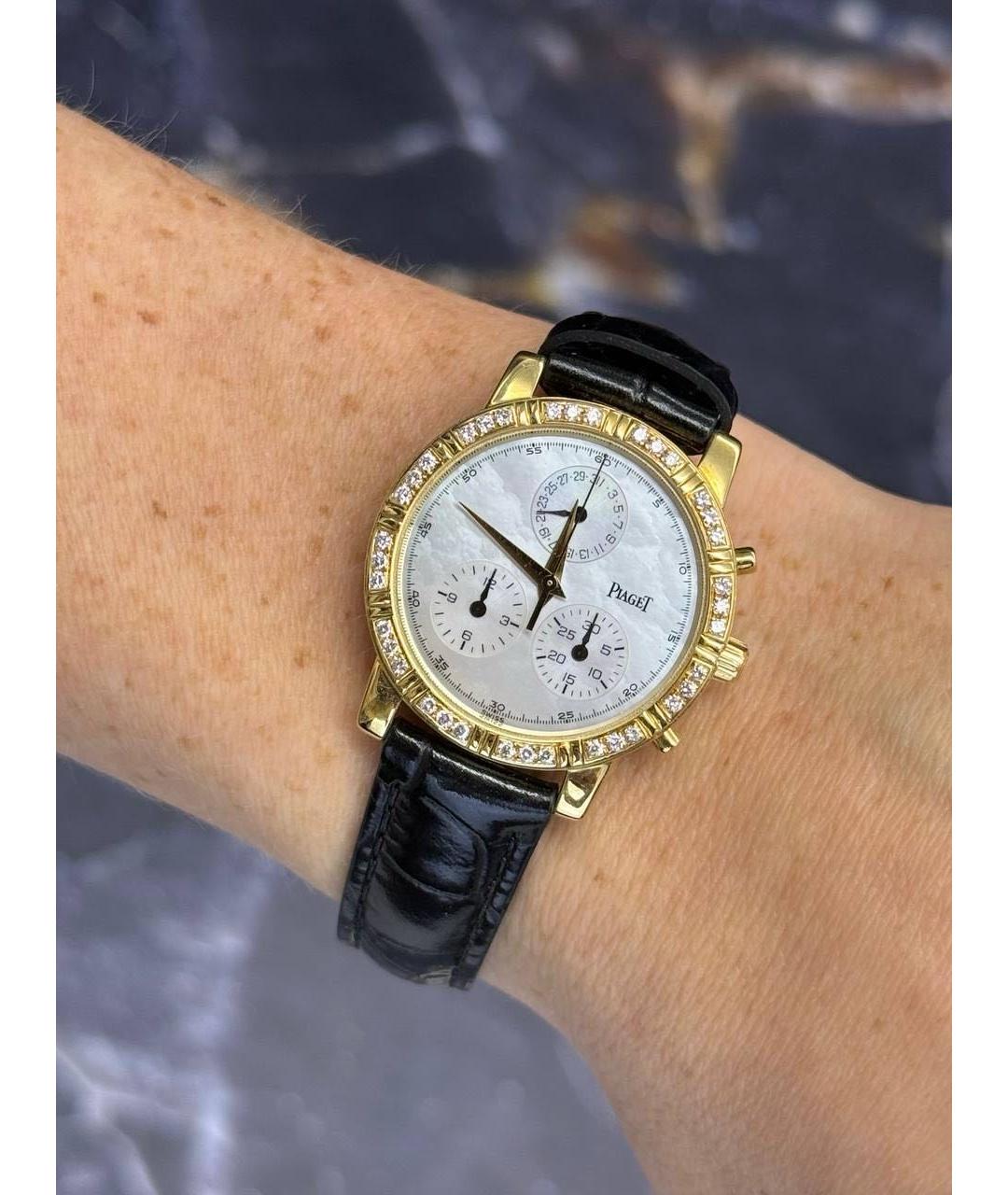PIAGET Бежевые часы из желтого золота, фото 4