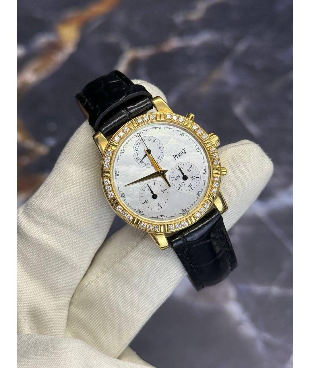PIAGET Бежевые часы из желтого золота, фото 2