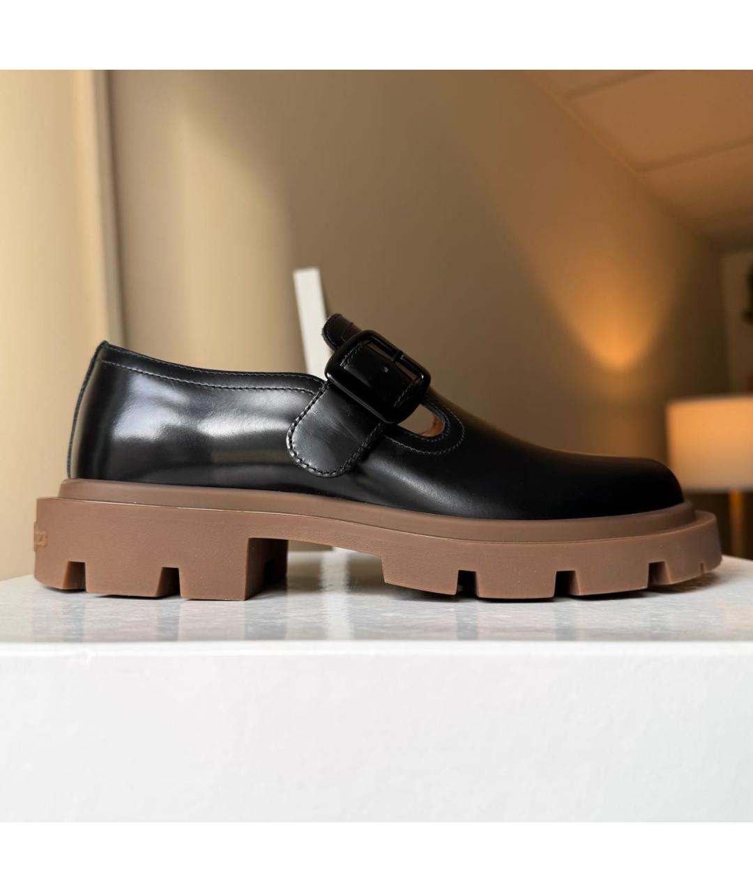 MAISON MARGIELA Черные кожаные ботинки, фото 9