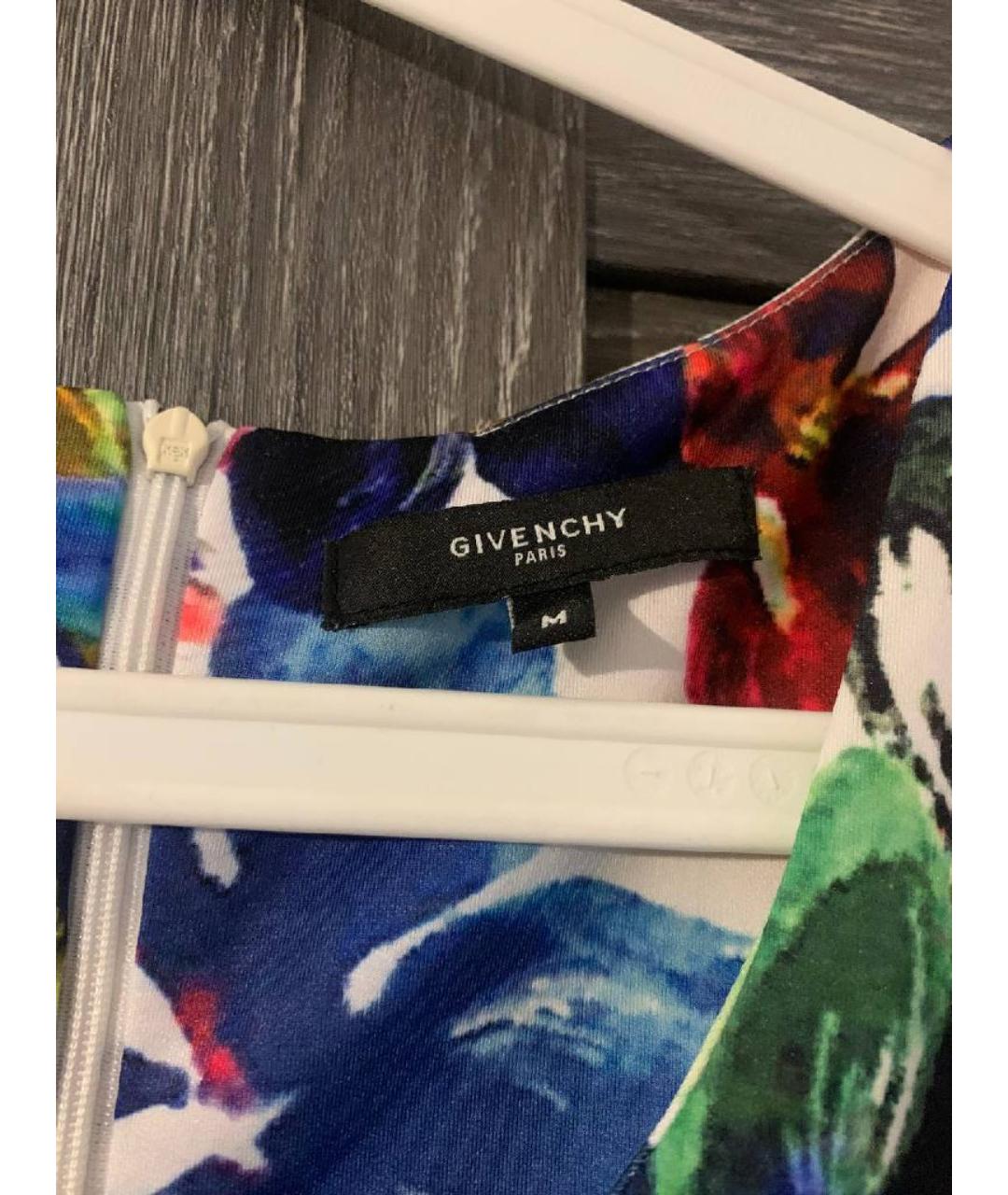 GIVENCHY Синее хлопковое повседневное платье, фото 3