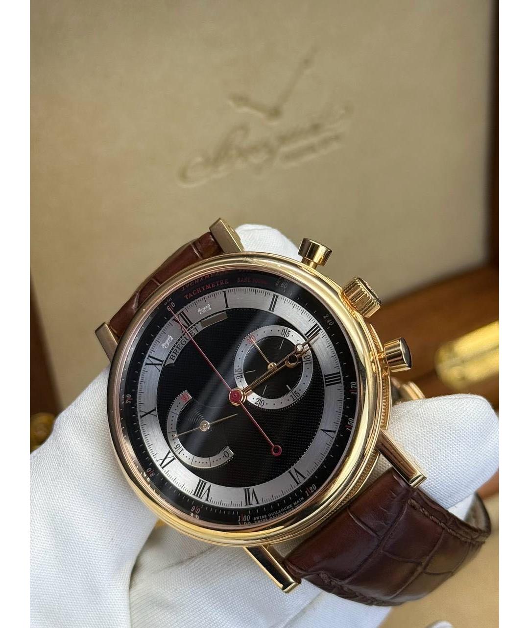 Breguet Черные часы из розового золота, фото 3