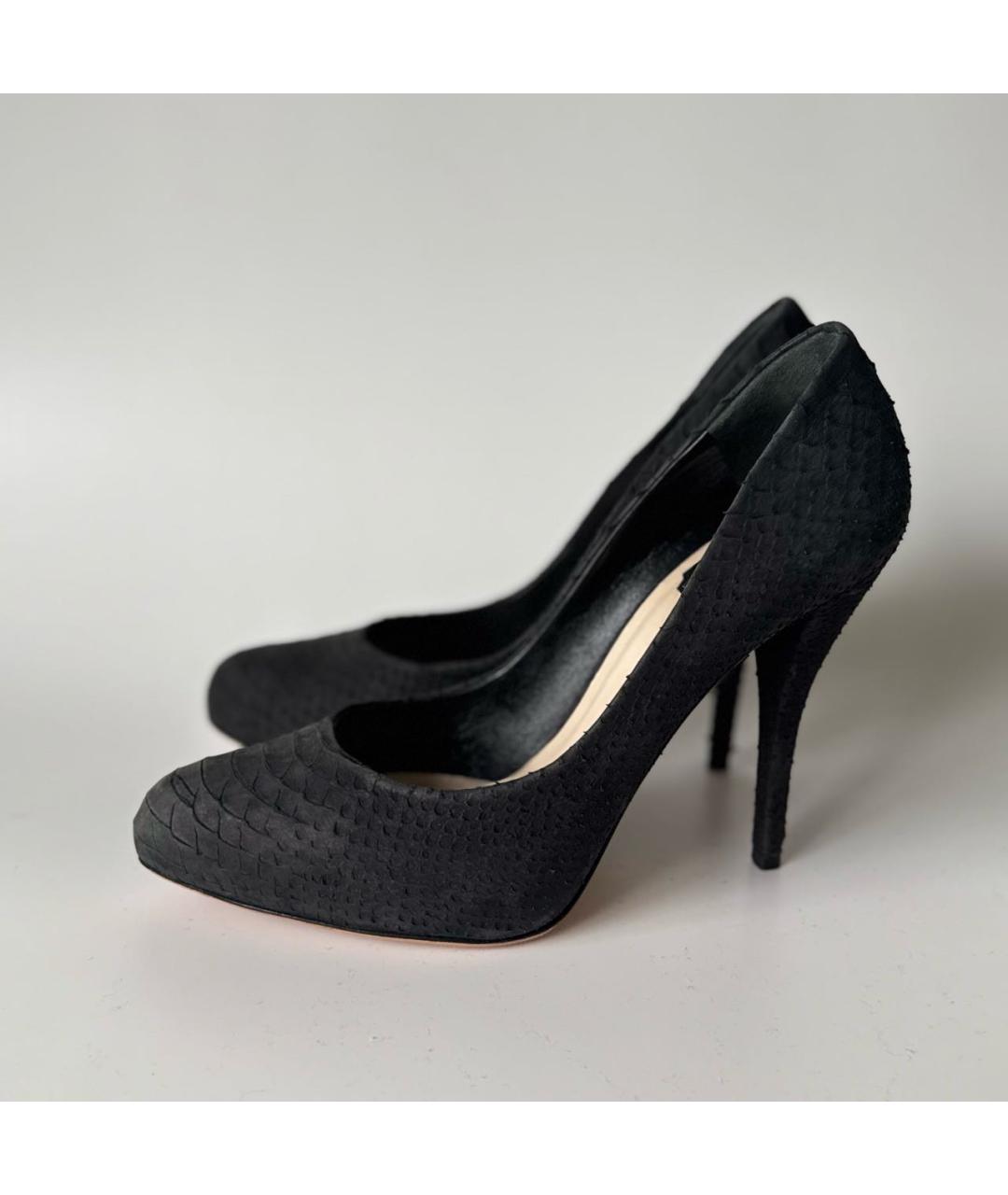 CHRISTIAN DIOR Черные кожаные туфли, фото 8