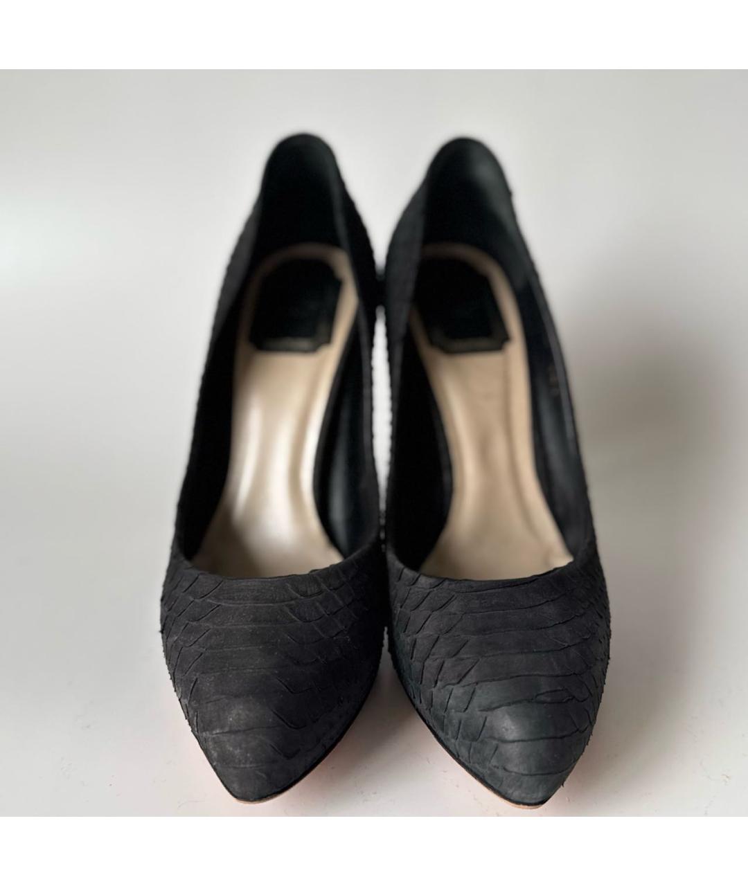 CHRISTIAN DIOR Черные кожаные туфли, фото 2