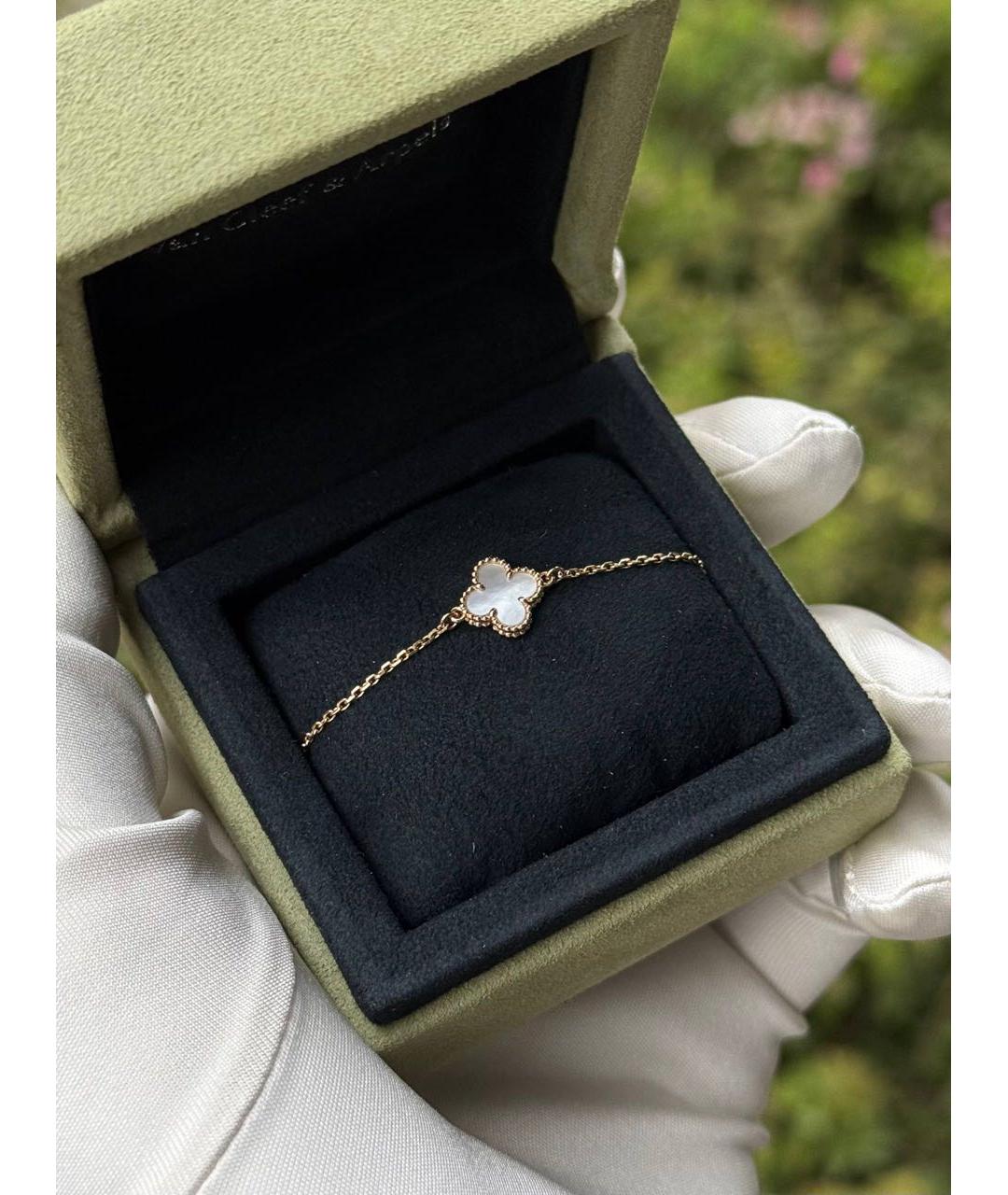 VAN CLEEF & ARPELS Белый браслет из желтого золота, фото 3
