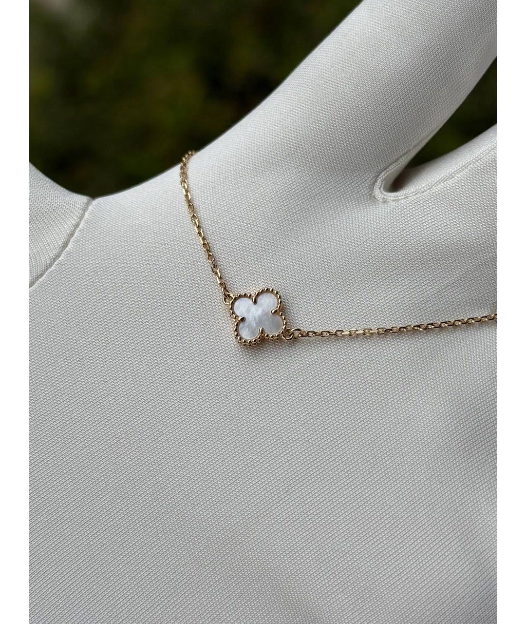 VAN CLEEF & ARPELS Белый браслет из желтого золота, фото 4