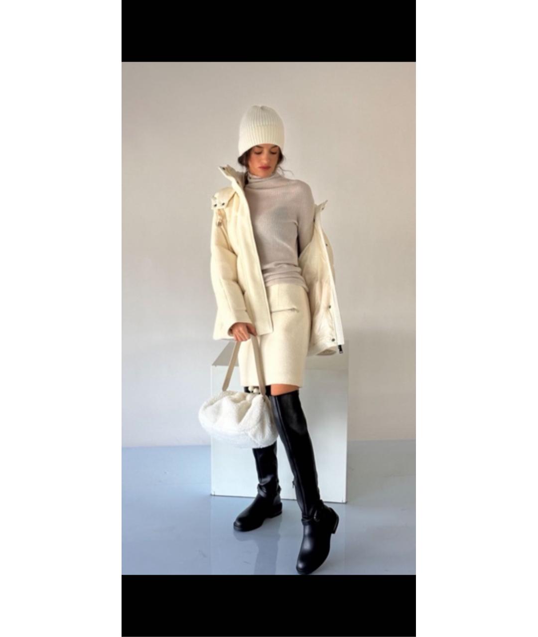 MAX MARA Белая шерстяная шапка, фото 7