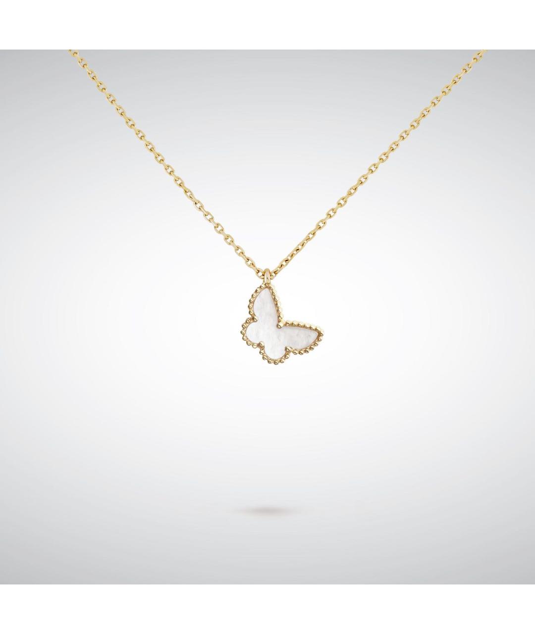 VAN CLEEF & ARPELS Белая подвеска из желтого золота, фото 3
