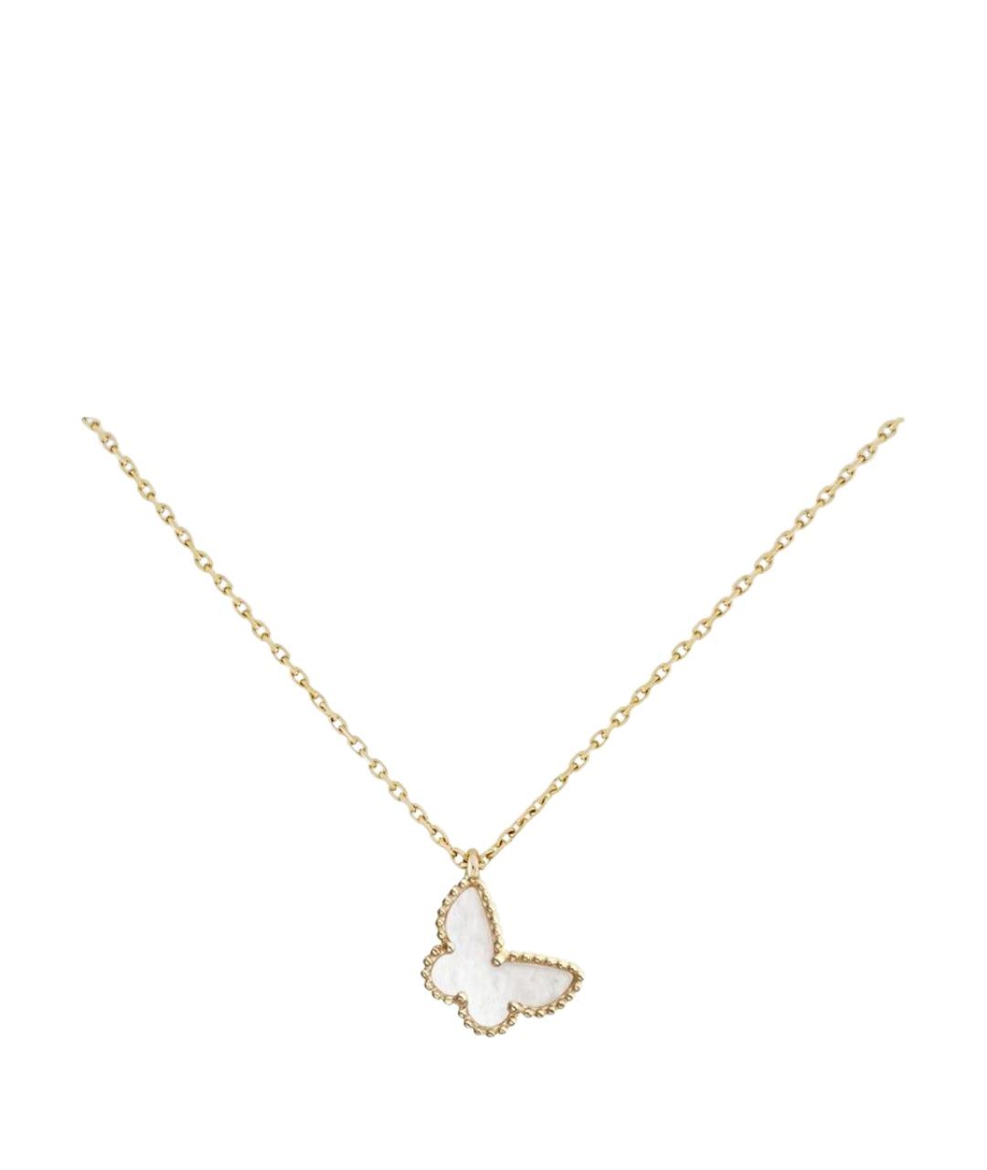 VAN CLEEF & ARPELS Белая подвеска из желтого золота, фото 1