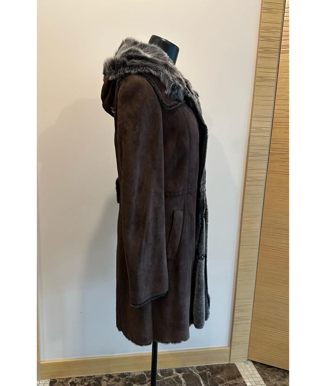 ESCADA Коричневая кожаная дубленка, фото 3
