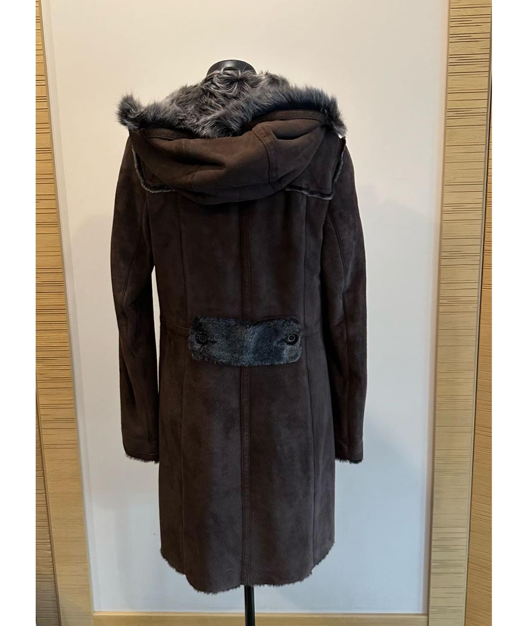 ESCADA Коричневая кожаная дубленка, фото 2