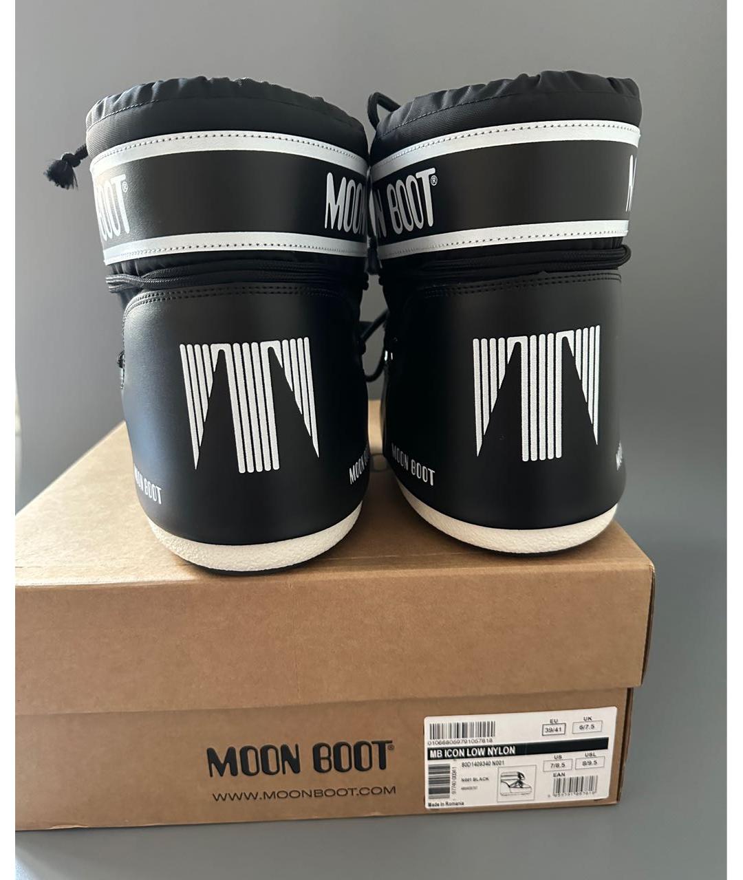 MOON BOOT Черные ботинки, фото 4