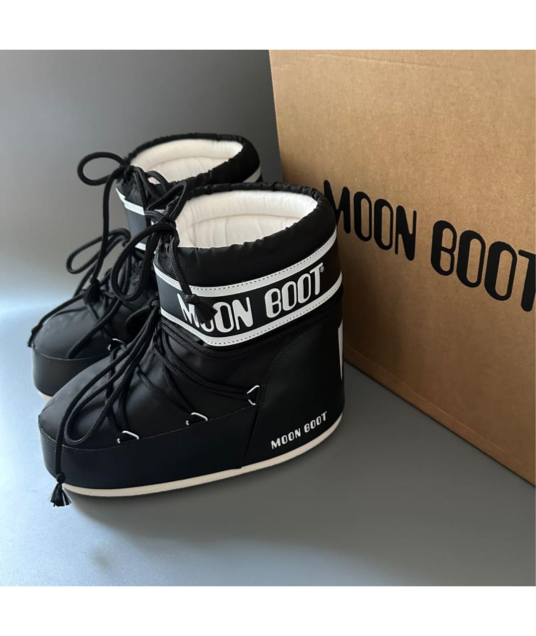 MOON BOOT Черные ботинки, фото 3