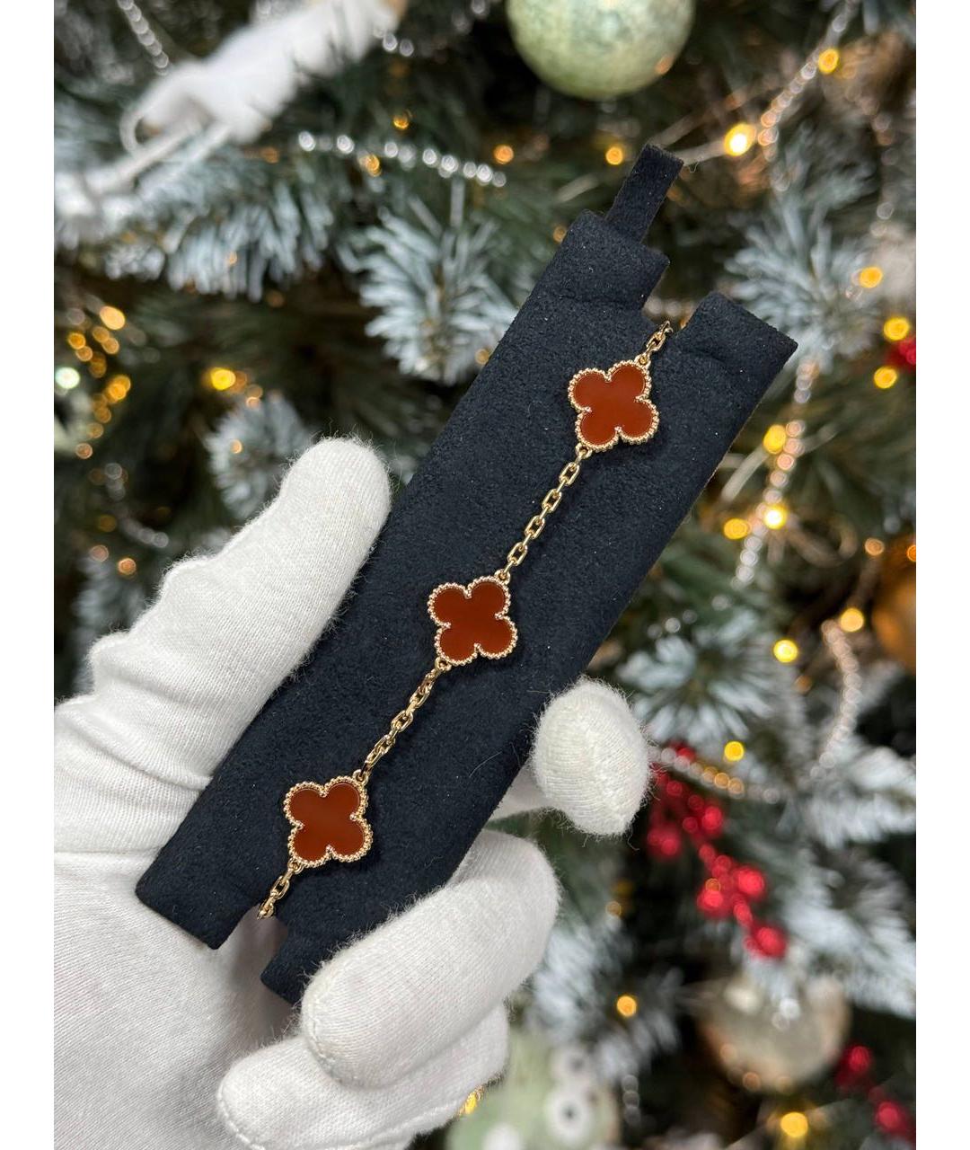VAN CLEEF & ARPELS Красный браслет из желтого золота, фото 3