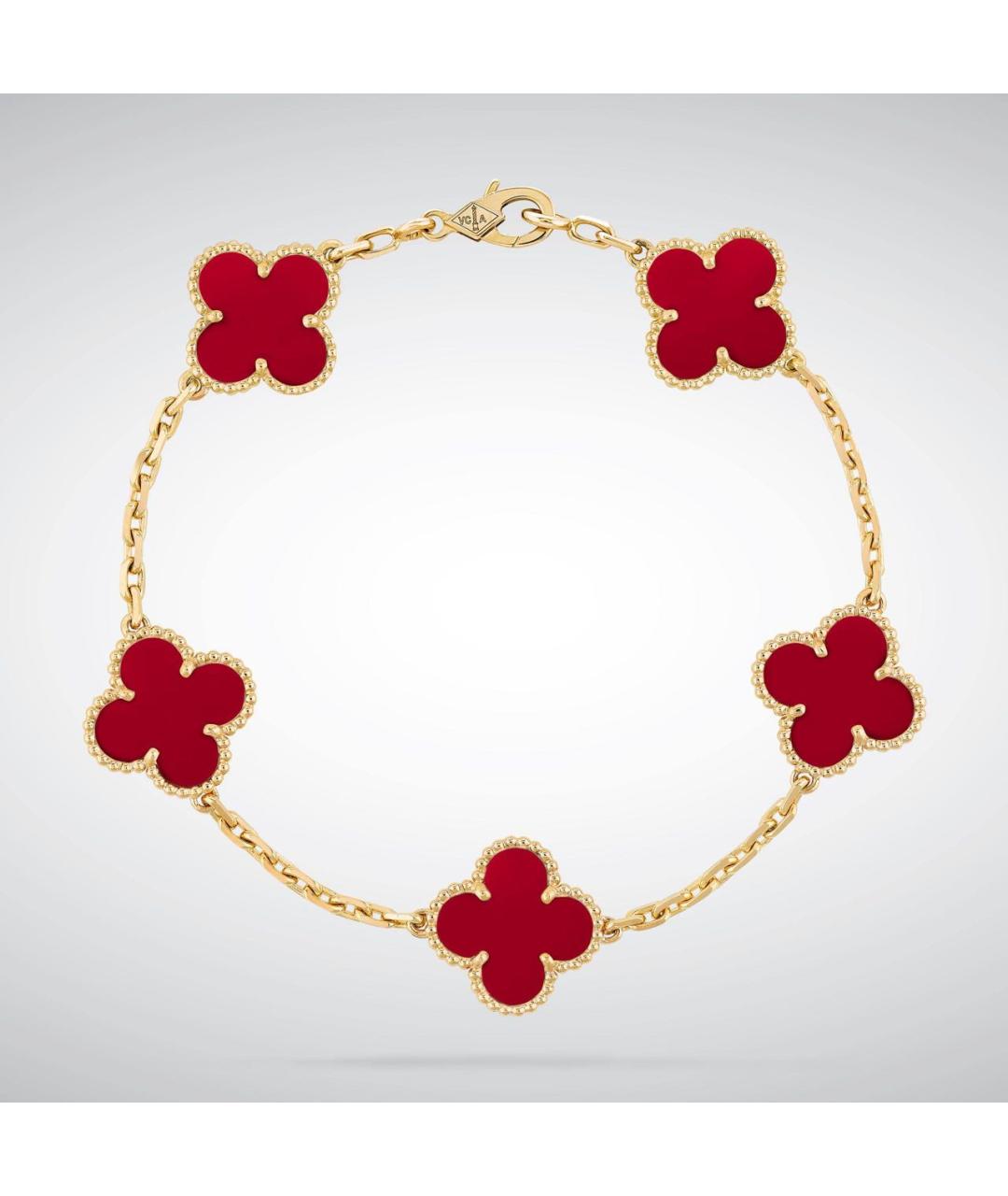 VAN CLEEF & ARPELS Красный браслет из желтого золота, фото 4