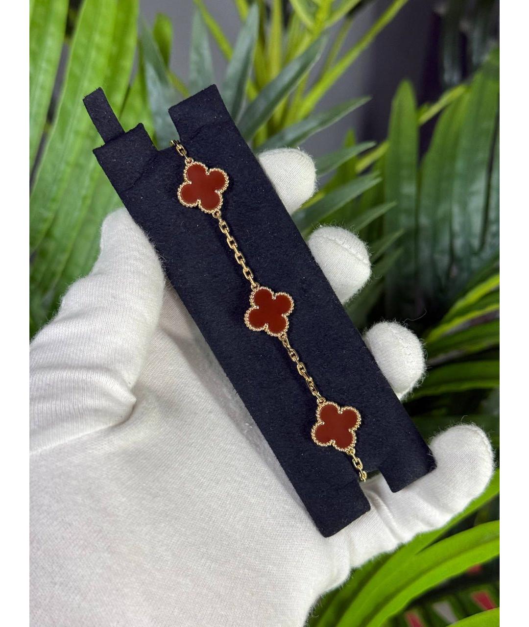 VAN CLEEF & ARPELS Красный браслет из желтого золота, фото 2