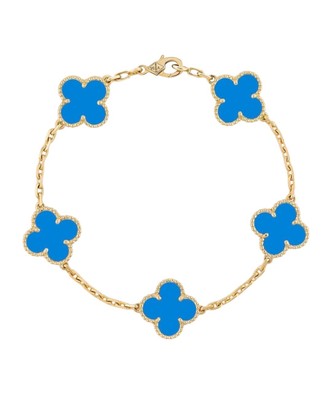 VAN CLEEF & ARPELS Синий браслет из желтого золота, фото 1