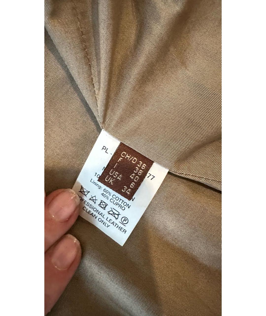 BALLY Хаки кожаная куртка, фото 6