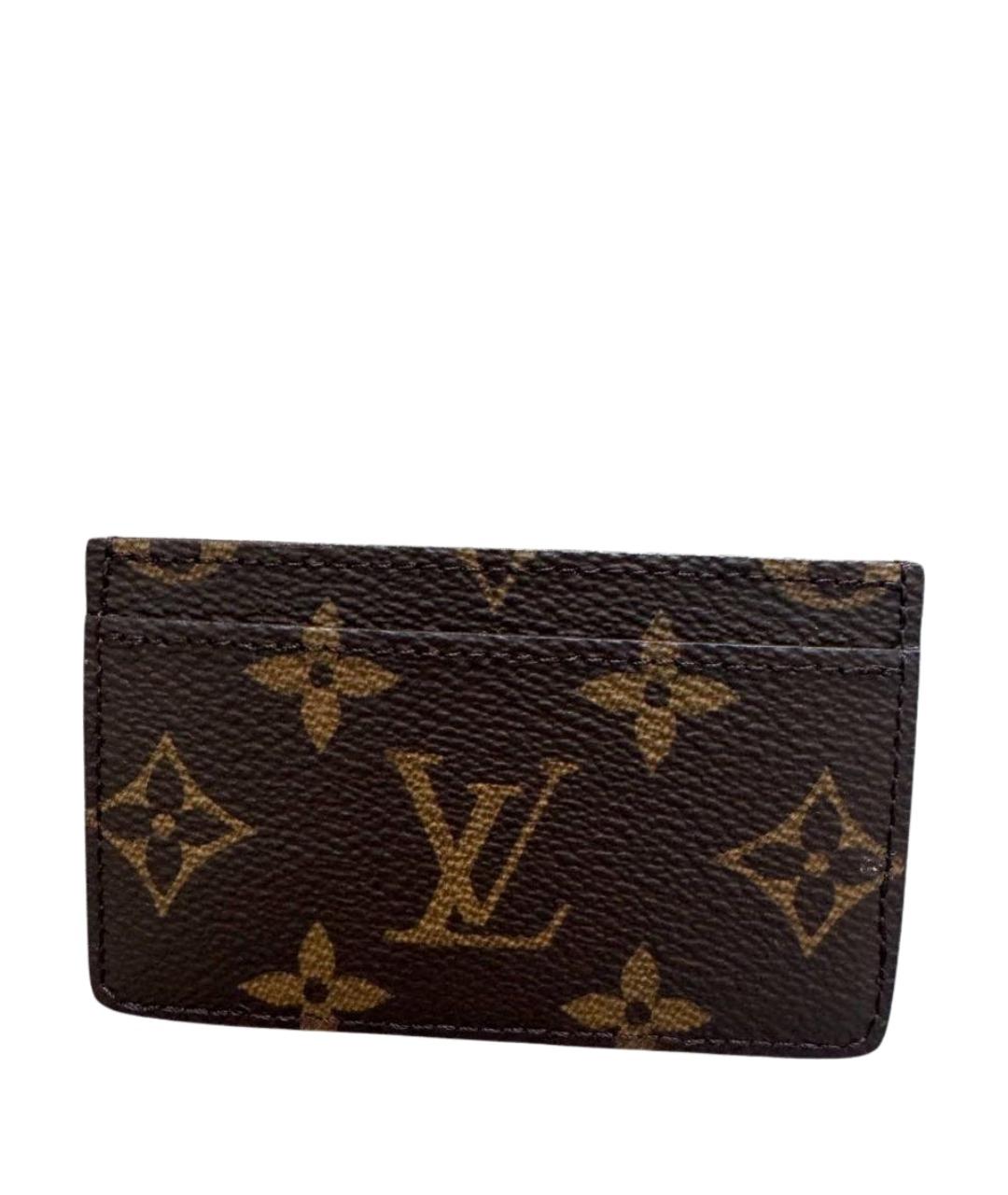 LOUIS VUITTON Коричневый кардхолдер, фото 2