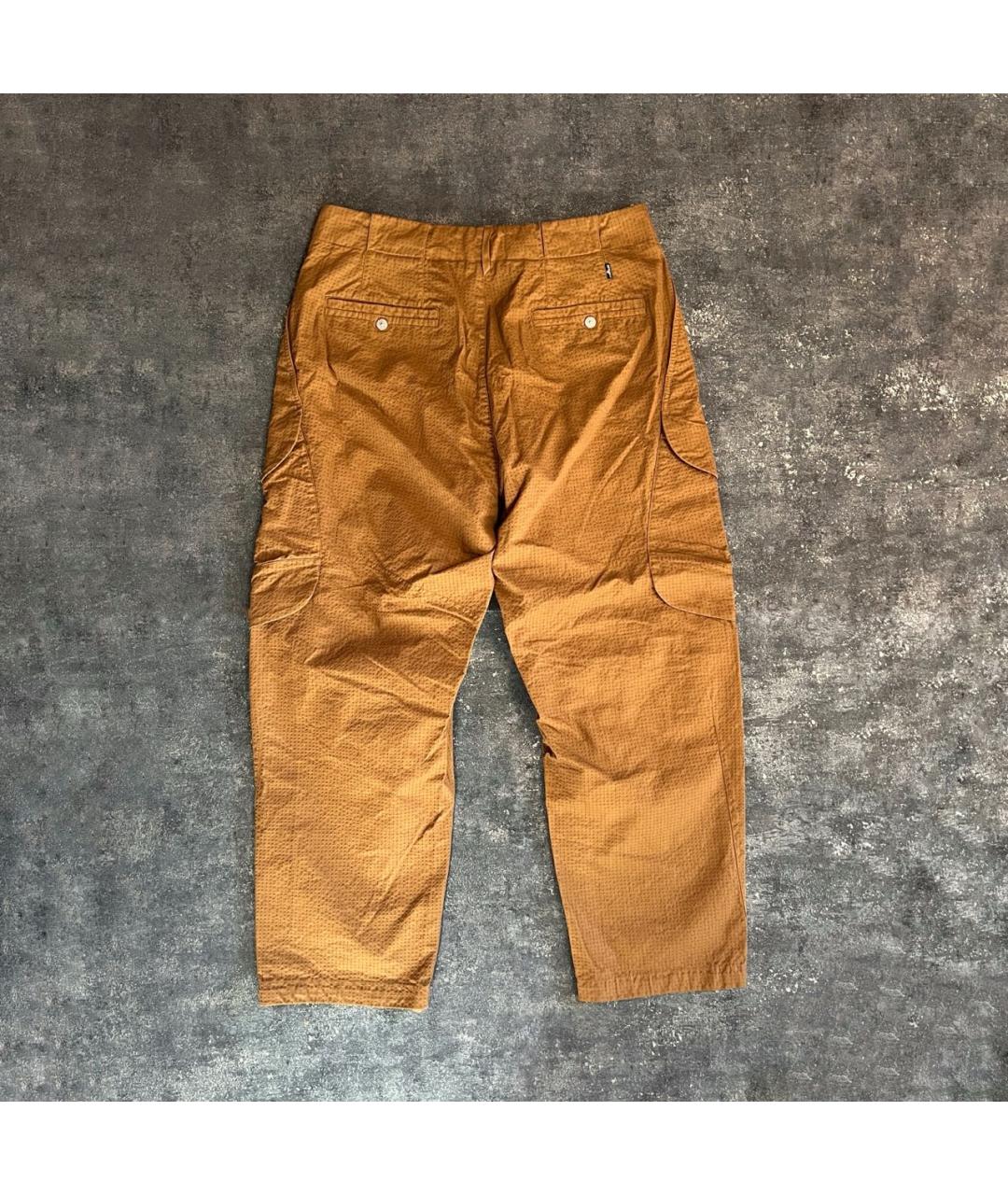 STONE ISLAND SHADOW PROJECT Коричневые хлопковые повседневные брюки, фото 2