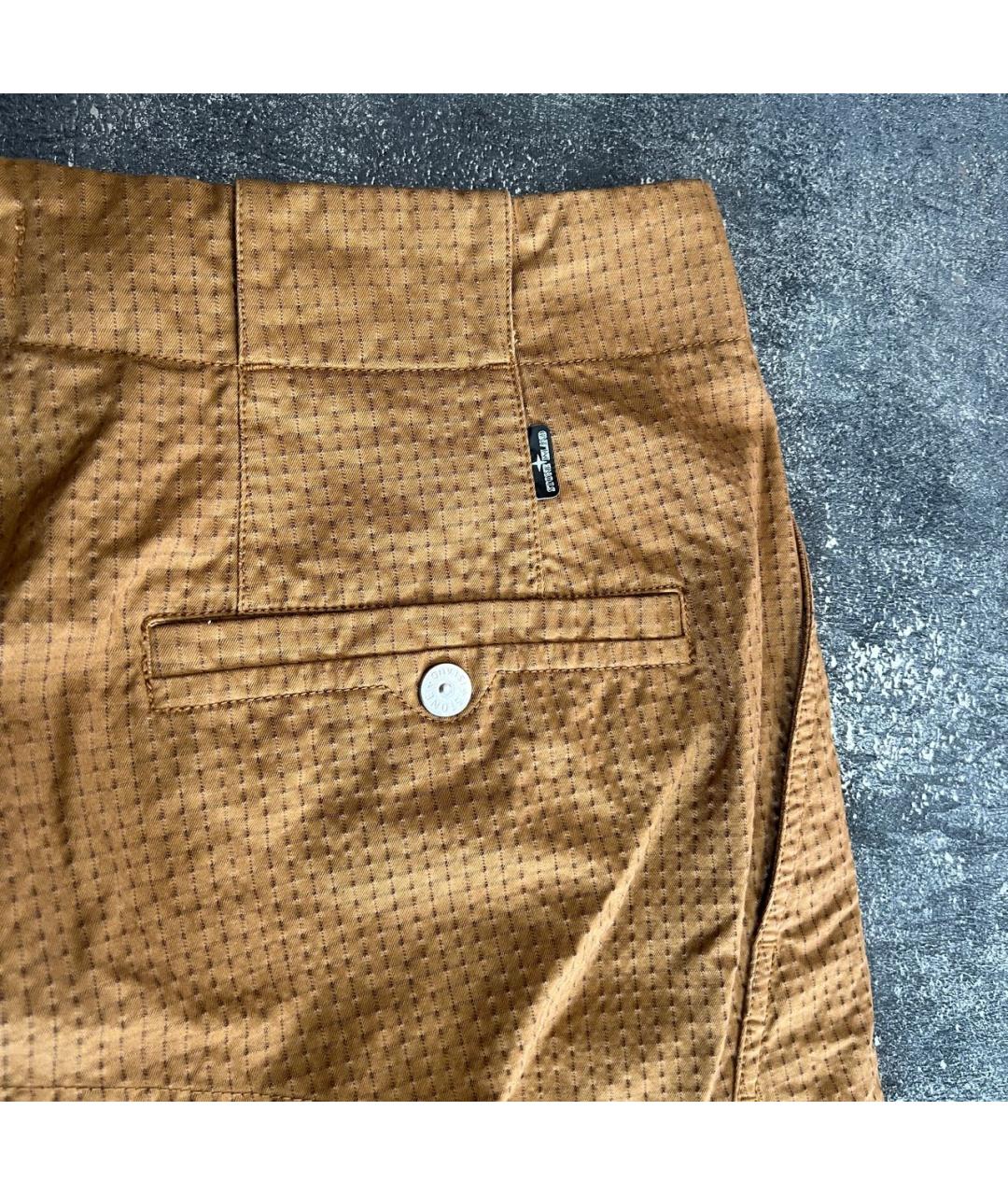 STONE ISLAND SHADOW PROJECT Коричневые хлопковые повседневные брюки, фото 4
