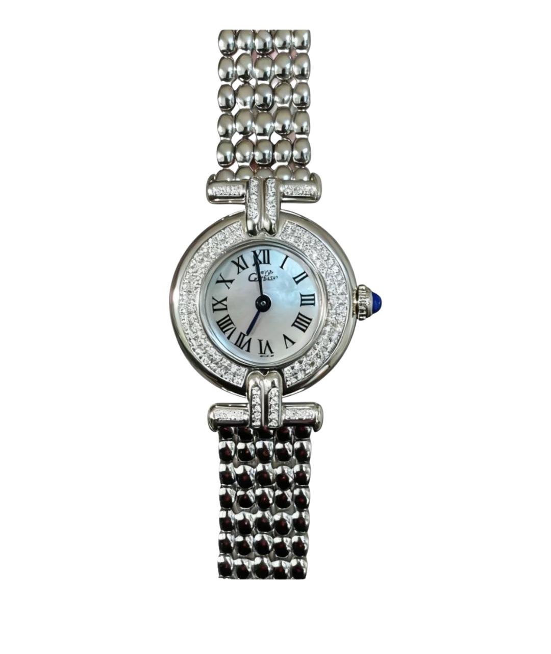 CARTIER Серебряные часы из белого золота, фото 1