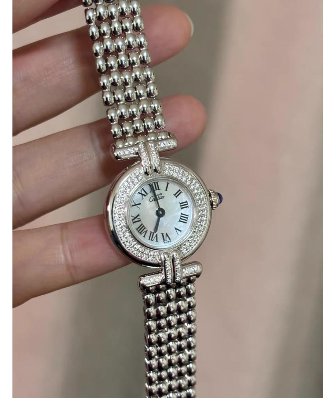 CARTIER Серебряные часы из белого золота, фото 2