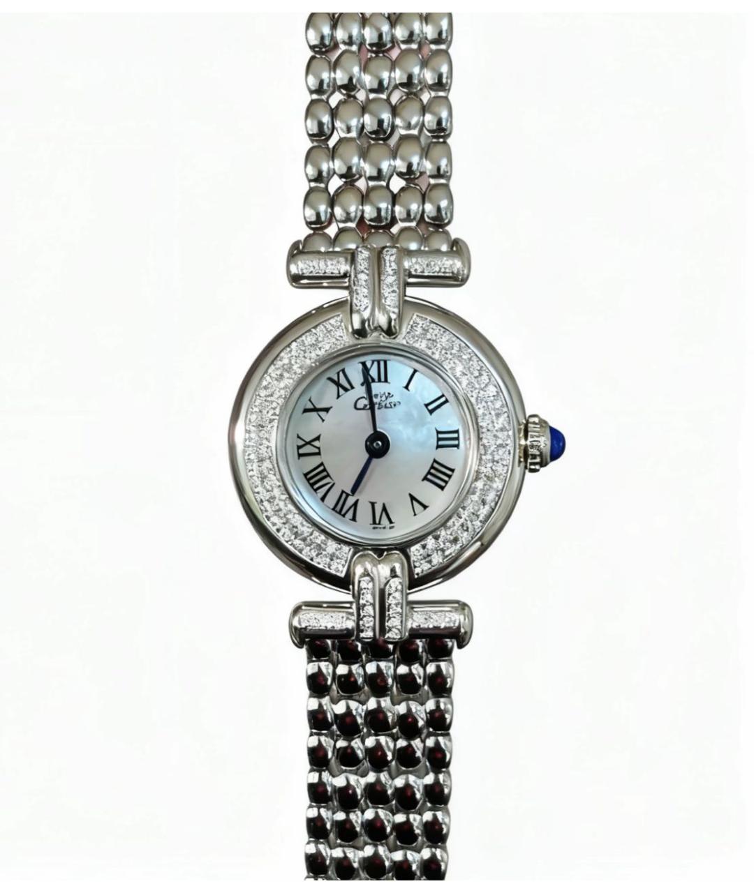 CARTIER Серебряные часы из белого золота, фото 6