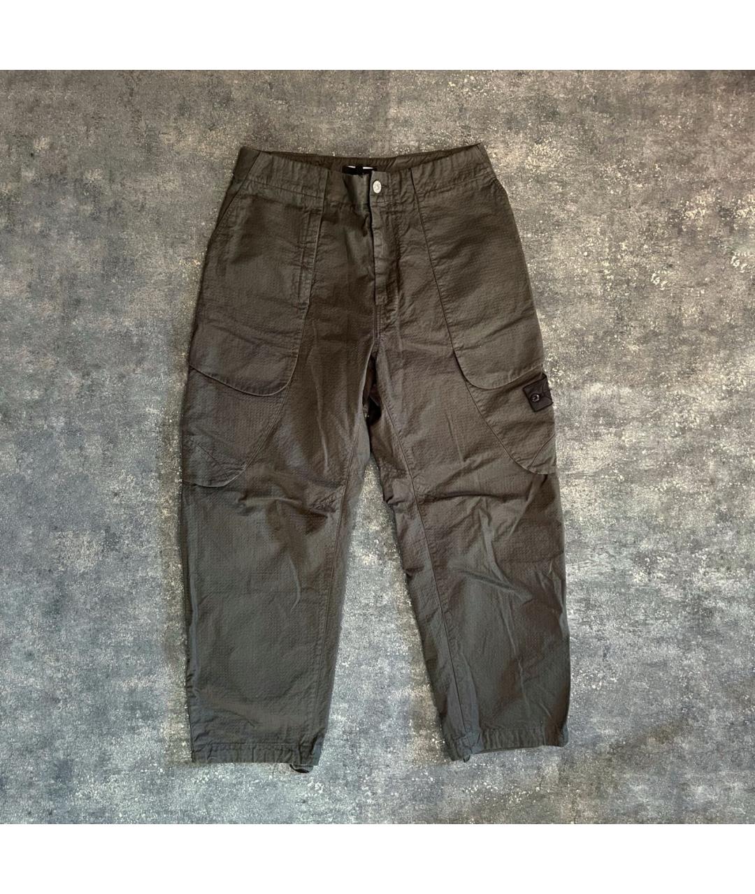 STONE ISLAND SHADOW PROJECT Зеленые хлопковые повседневные брюки, фото 5