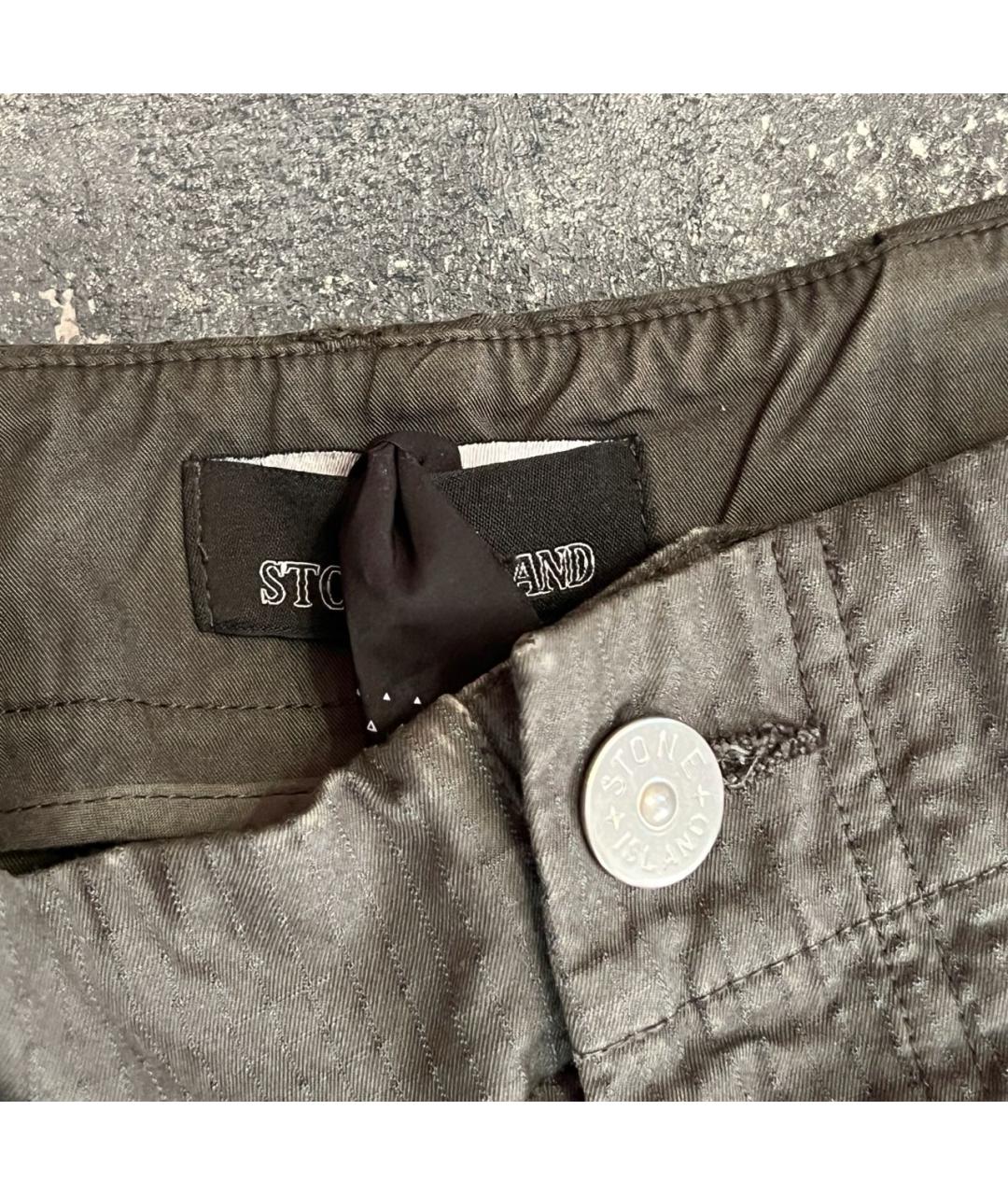 STONE ISLAND SHADOW PROJECT Зеленые хлопковые повседневные брюки, фото 3