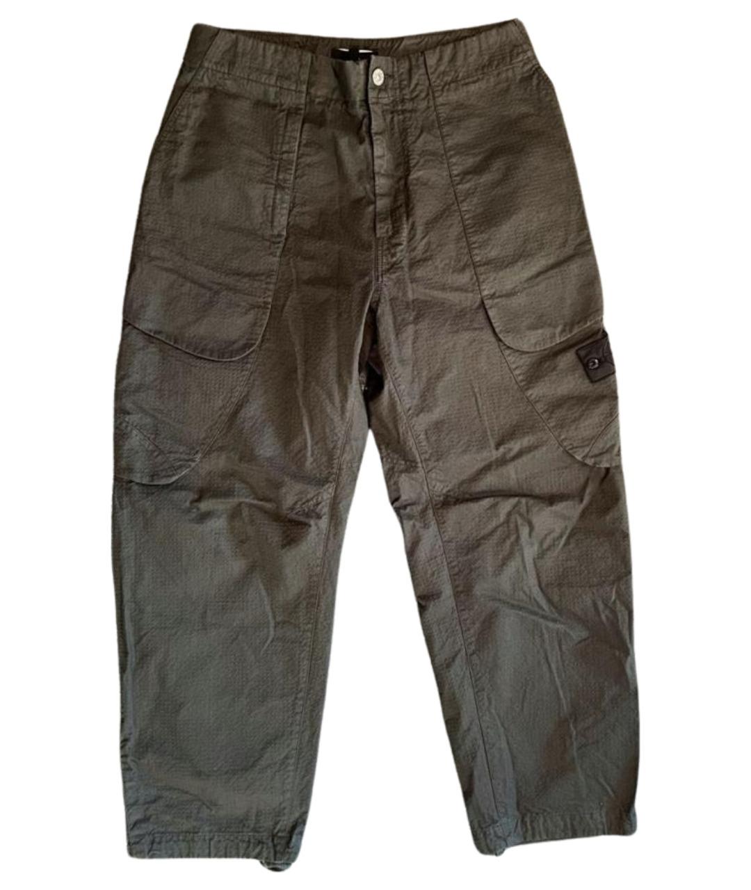 STONE ISLAND SHADOW PROJECT Зеленые хлопковые повседневные брюки, фото 1