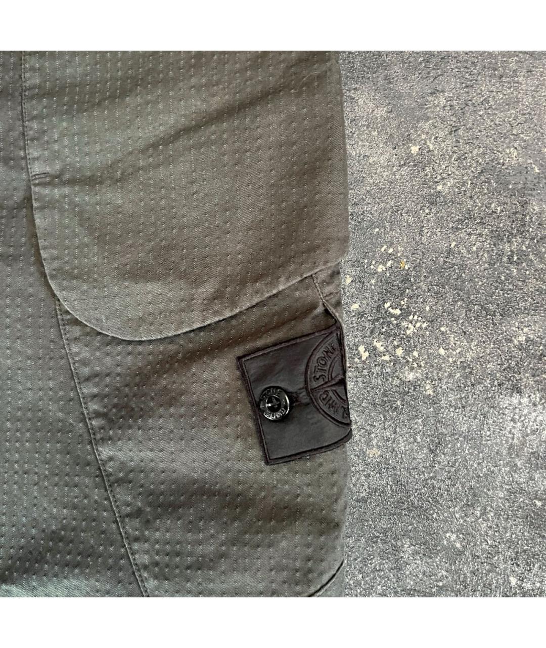 STONE ISLAND SHADOW PROJECT Зеленые хлопковые повседневные брюки, фото 4