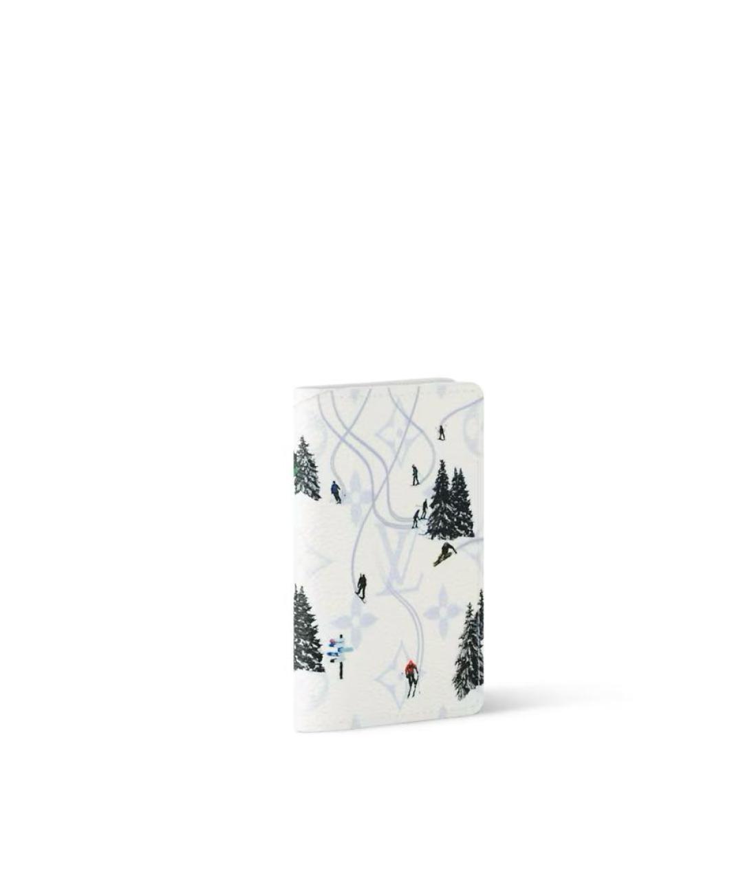 LOUIS VUITTON Белый кожаный кошелек, фото 2