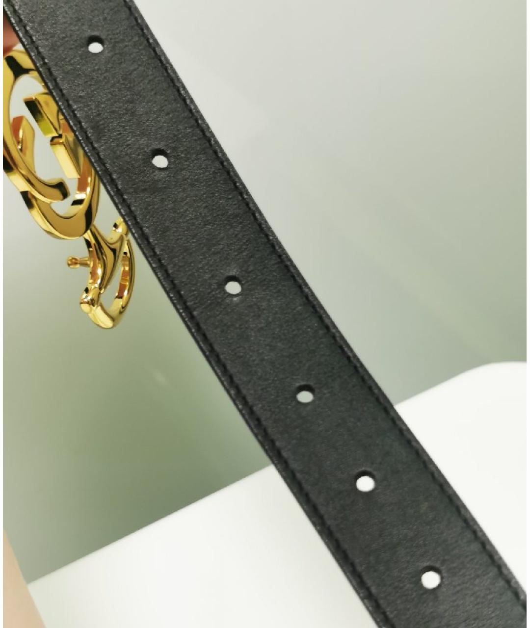 GUCCI Черный кожаный ремень, фото 6