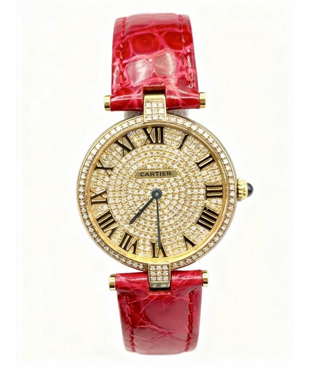 CARTIER Золотые часы, фото 7