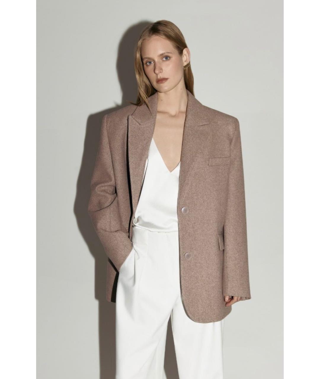 AUTENTIMENTS Коричневый шерстяной жакет/пиджак, фото 5