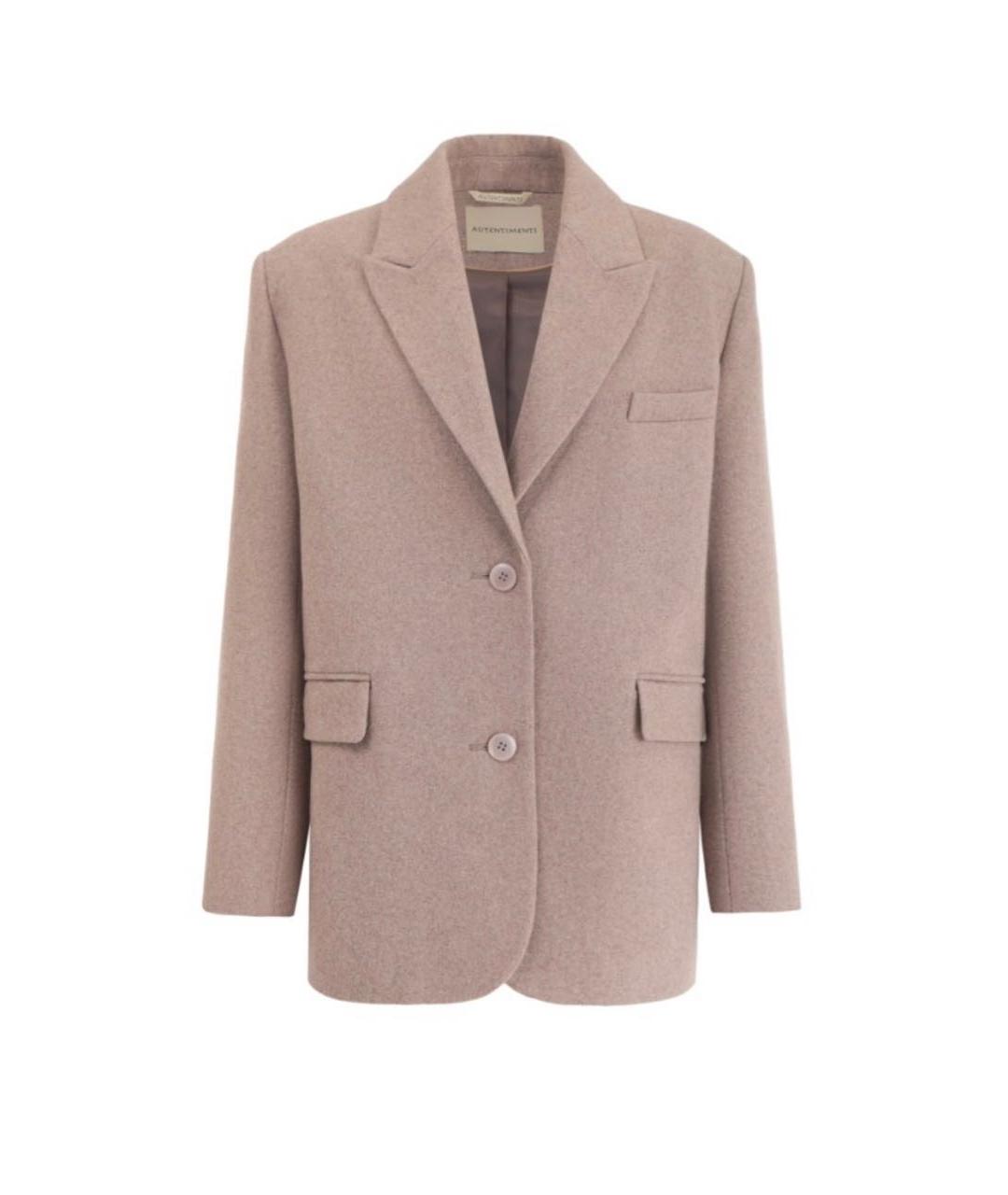 AUTENTIMENTS Коричневый шерстяной жакет/пиджак, фото 1