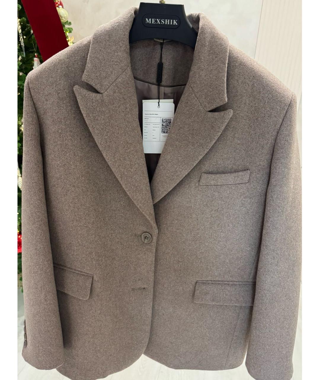 AUTENTIMENTS Коричневый шерстяной жакет/пиджак, фото 3