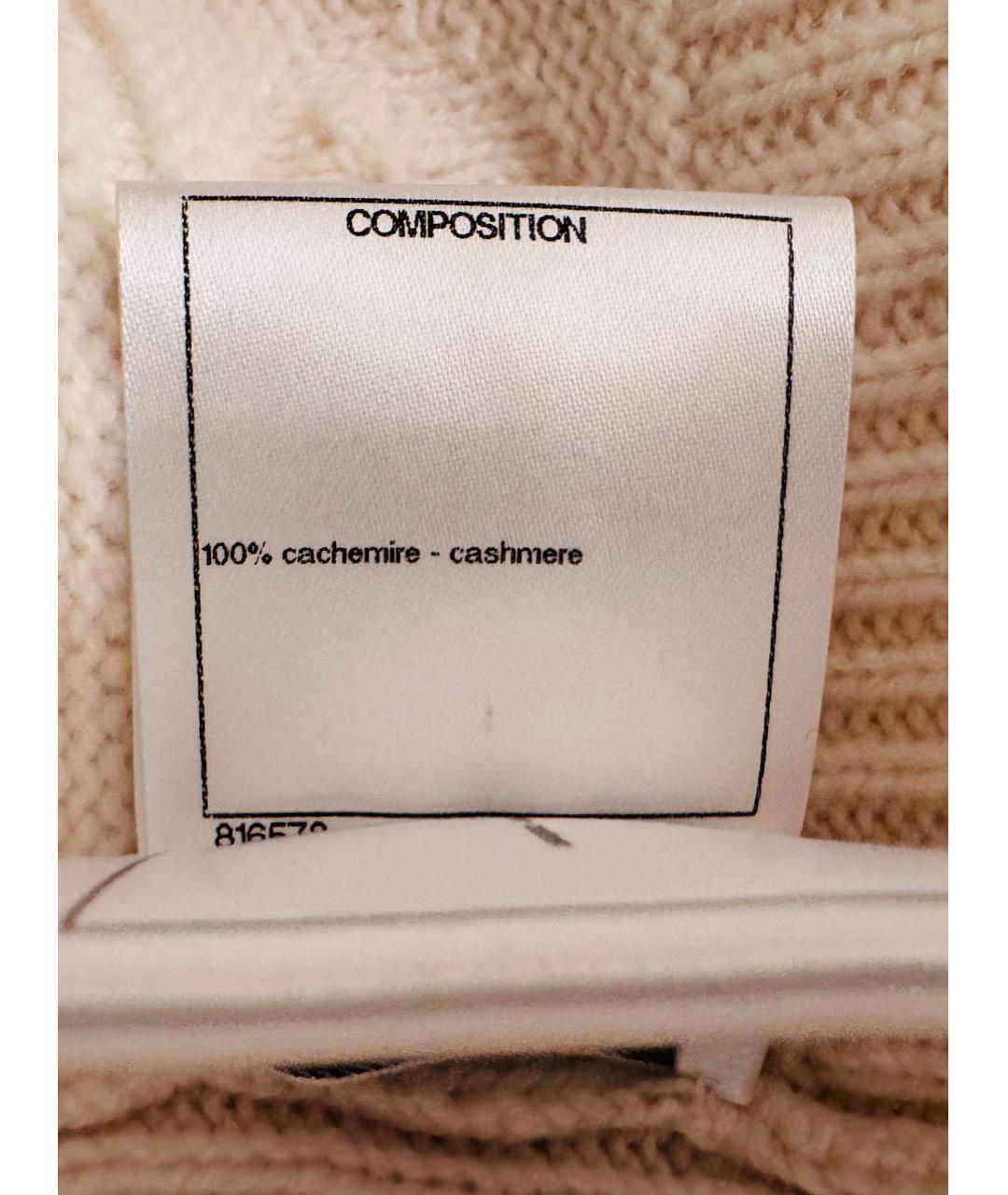 CHANEL Бежевая кашемировая шапка, фото 4