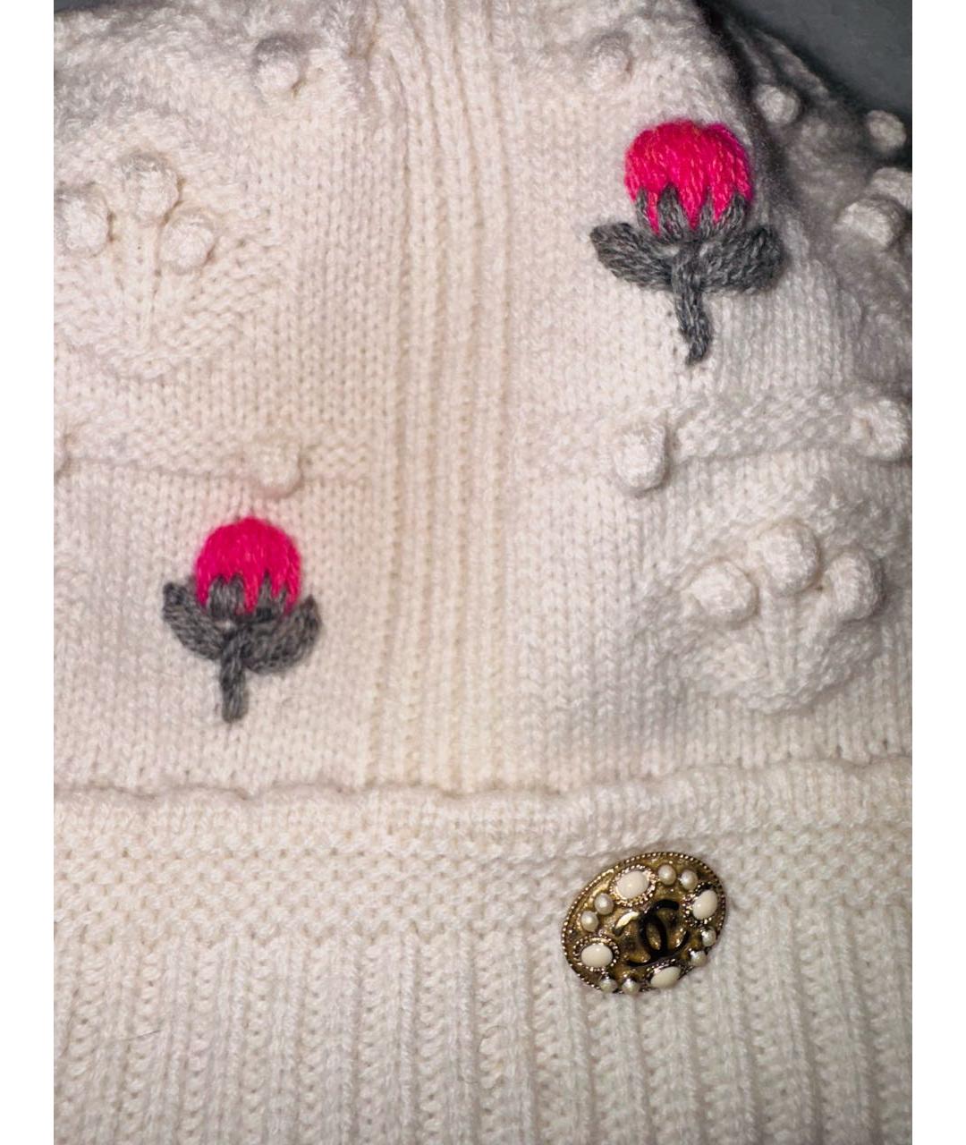 CHANEL Бежевая кашемировая шапка, фото 2