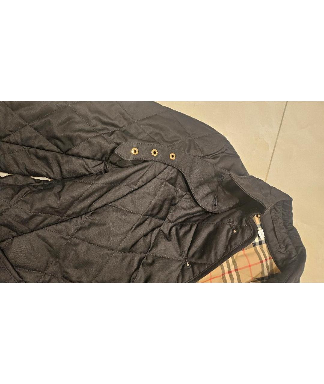 BURBERRY Черная хлопковая куртка, фото 3