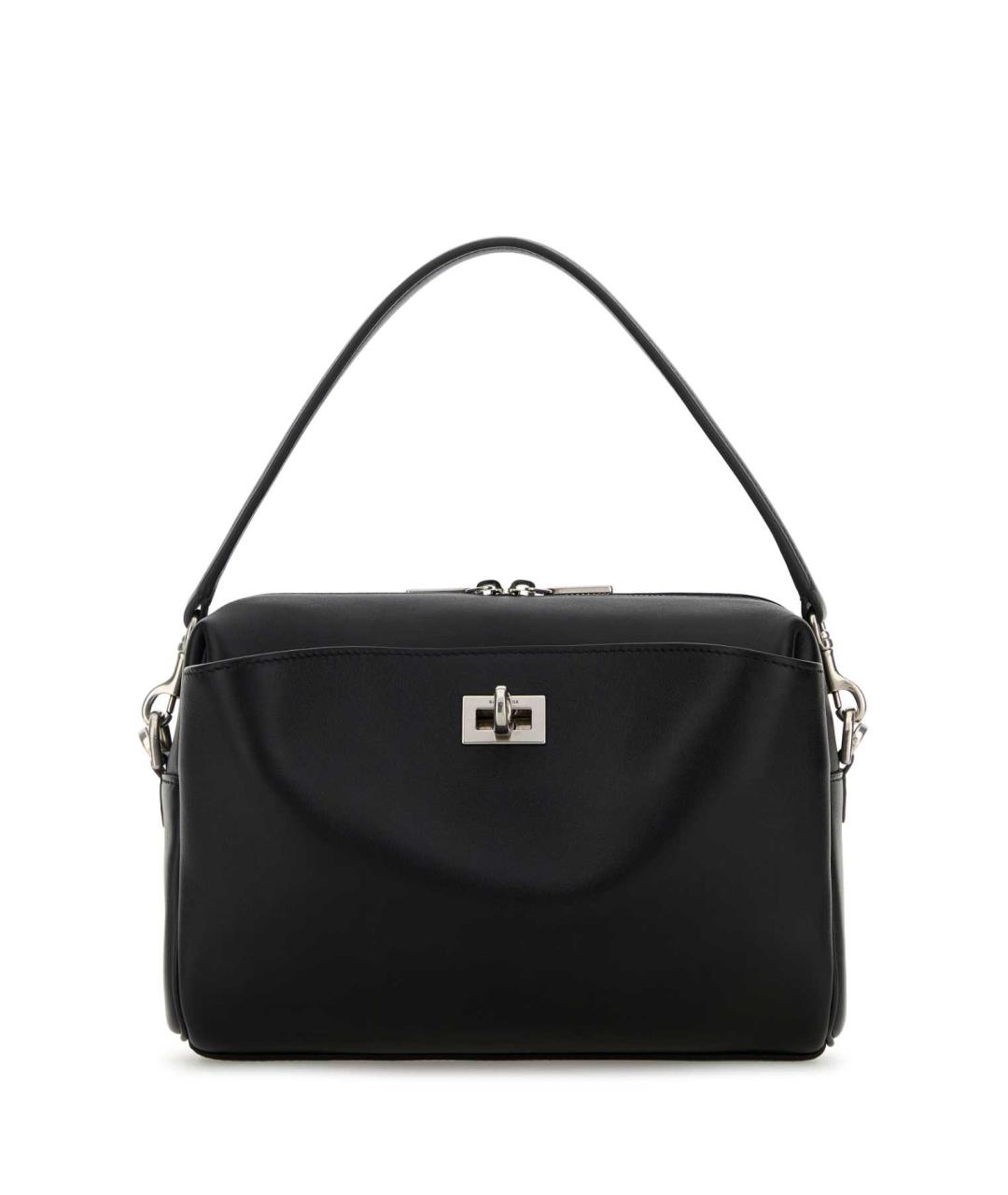 BALENCIAGA Черная кожаная сумка на плечо, фото 1