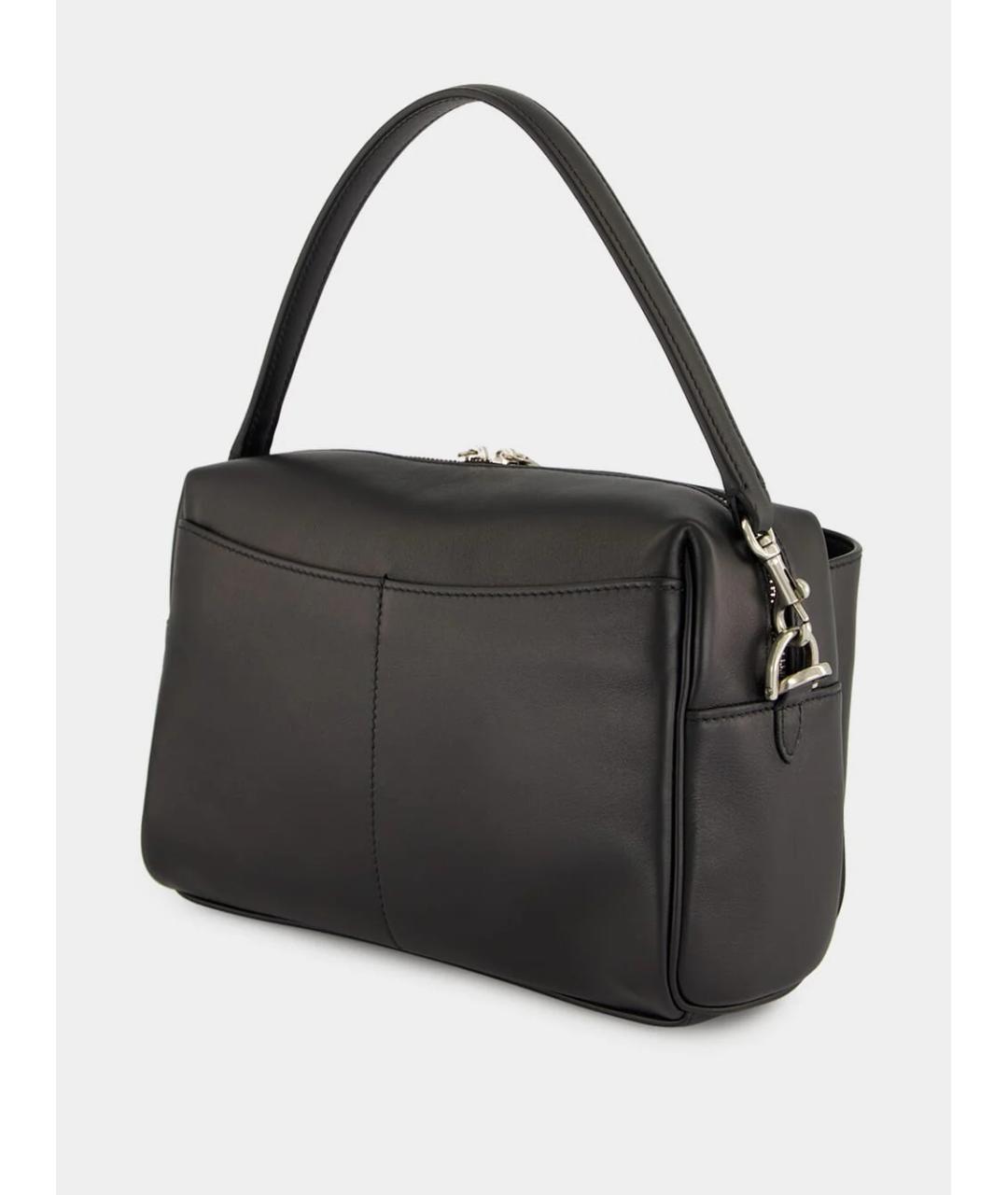 BALENCIAGA Черная кожаная сумка на плечо, фото 3