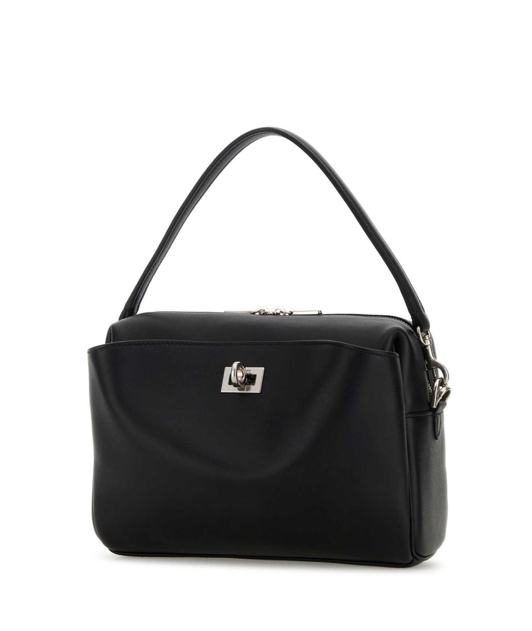 BALENCIAGA Черная кожаная сумка на плечо, фото 2