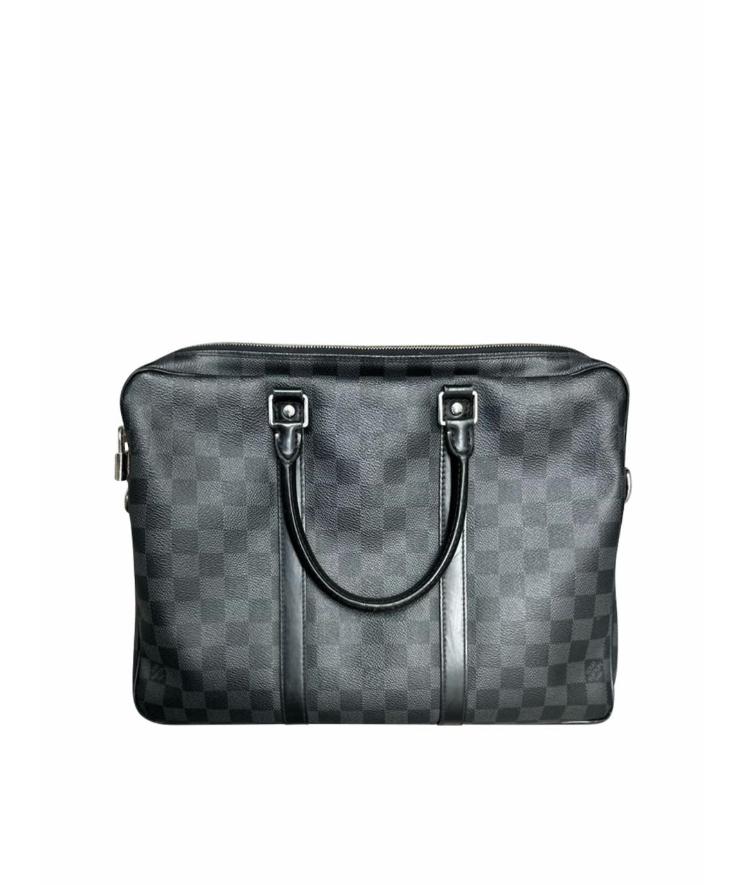 LOUIS VUITTON Антрацитовый портфель, фото 1