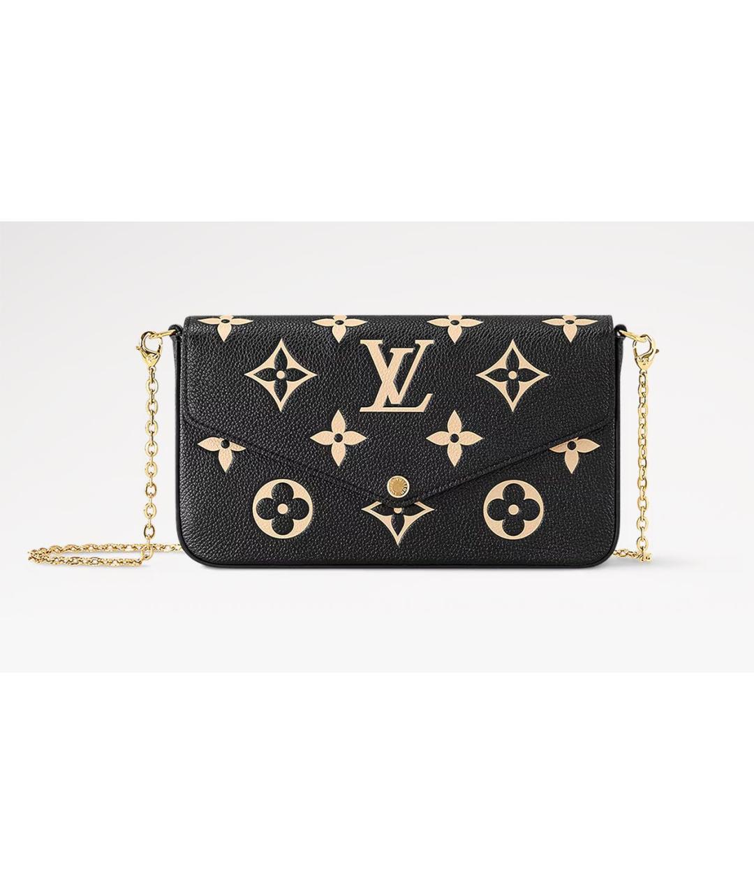 LOUIS VUITTON Черная кожаная сумка через плечо, фото 9