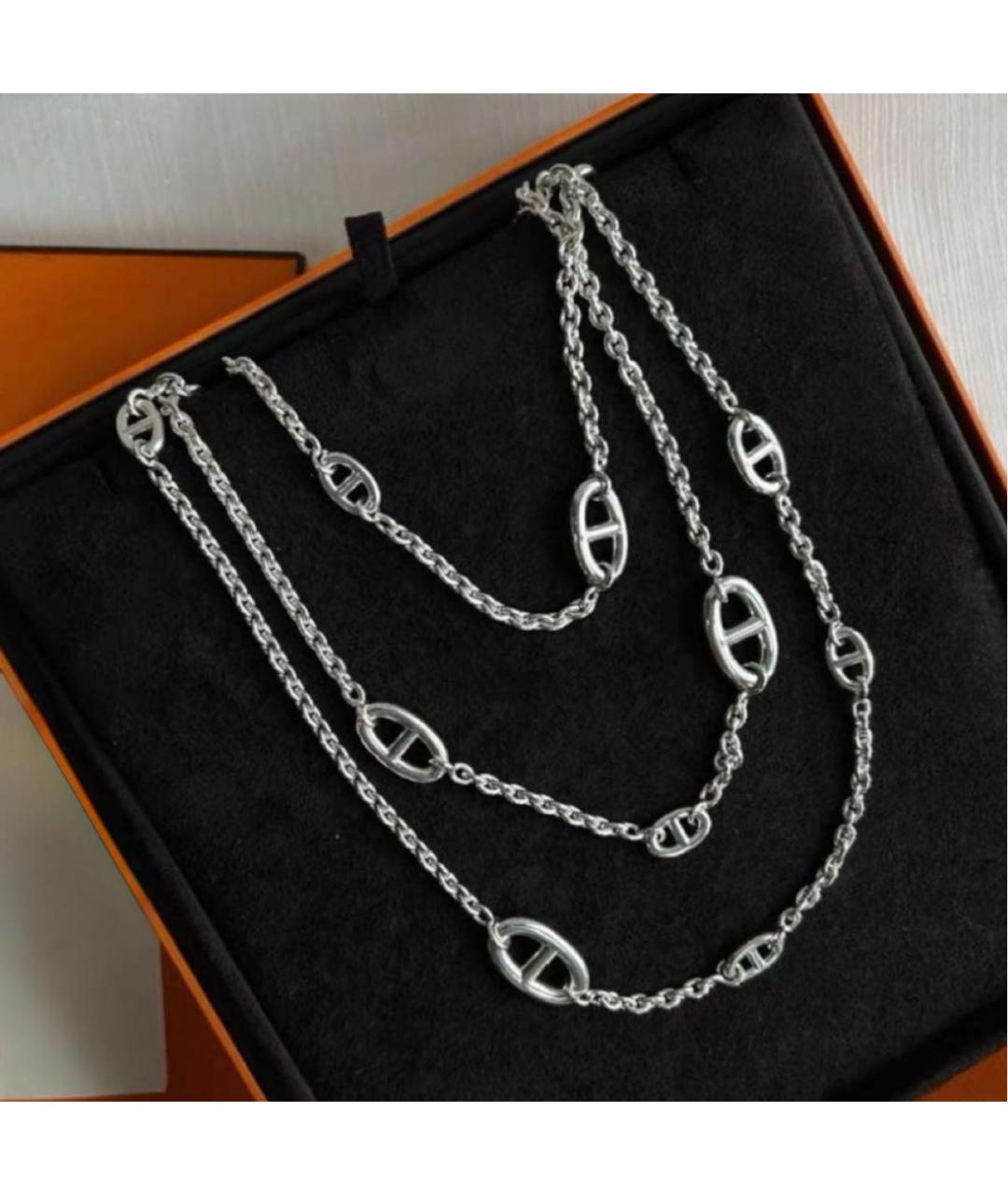 HERMES Серебряная серебряная цепочка, фото 2