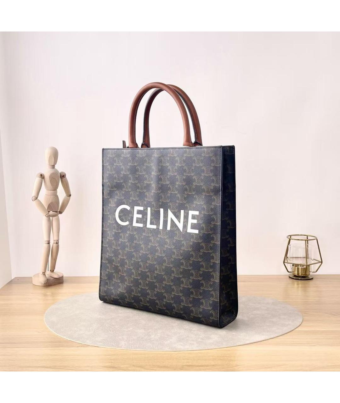 CELINE Коричневая сумка через плечо, фото 3