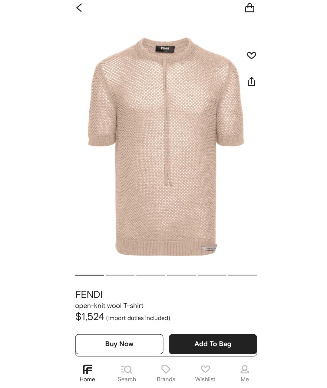 FENDI Бежевый джемпер / свитер, фото 2