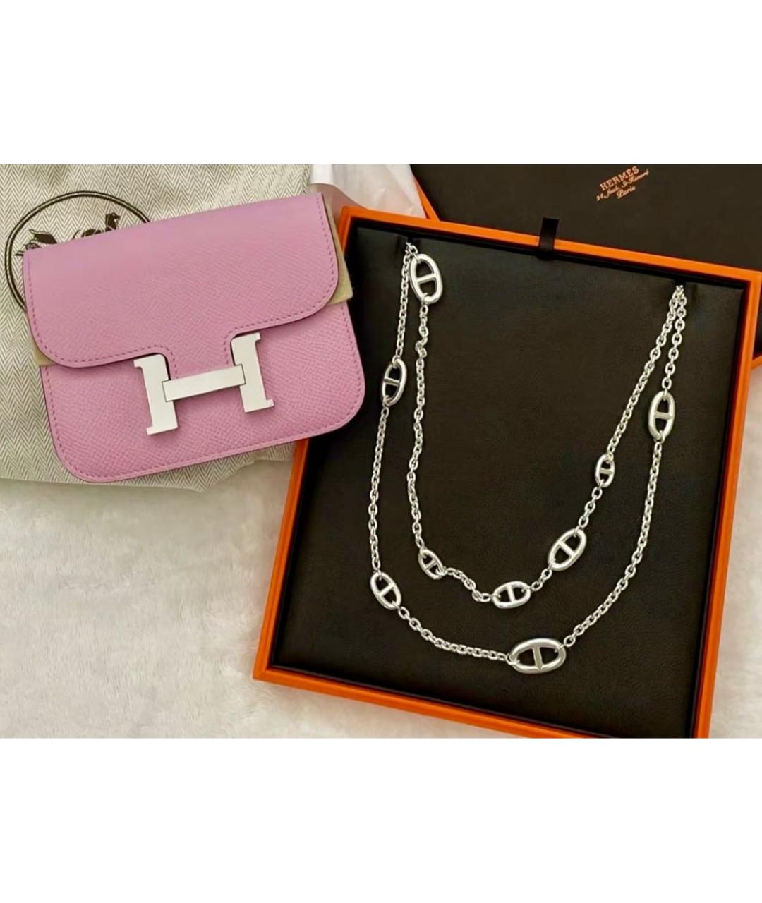 HERMES Серебряное серебряное колье, фото 3