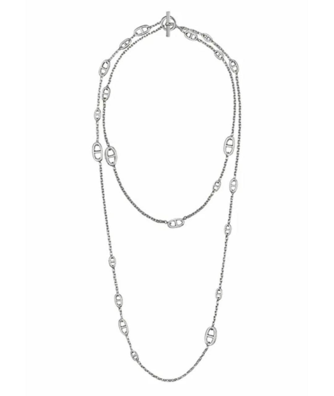 HERMES Серебряное серебряное колье, фото 1